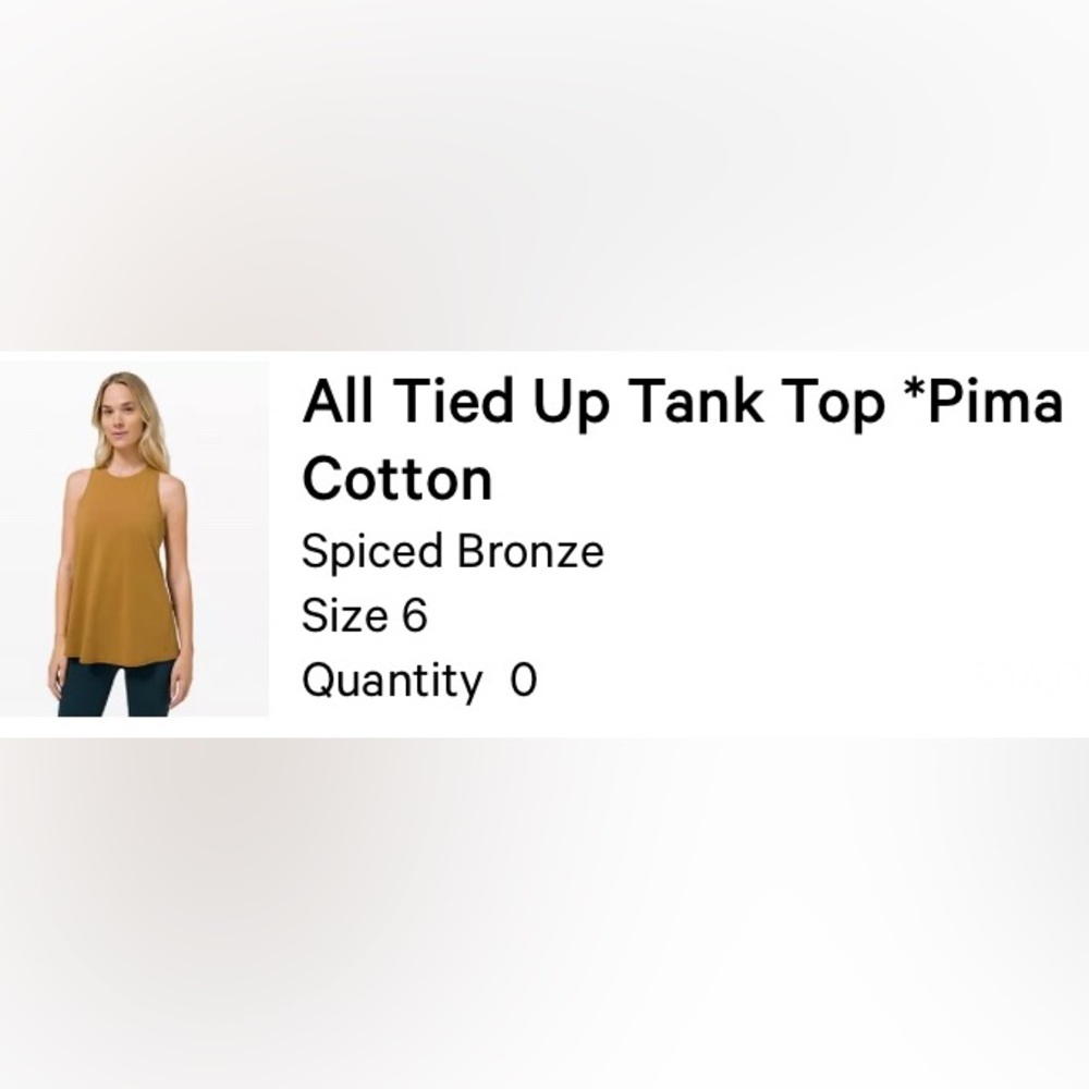 All Tied Up Tank Top *Pima
Cotton